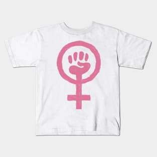 FEMINIST SYMBOL IN OIL Kids T-Shirt